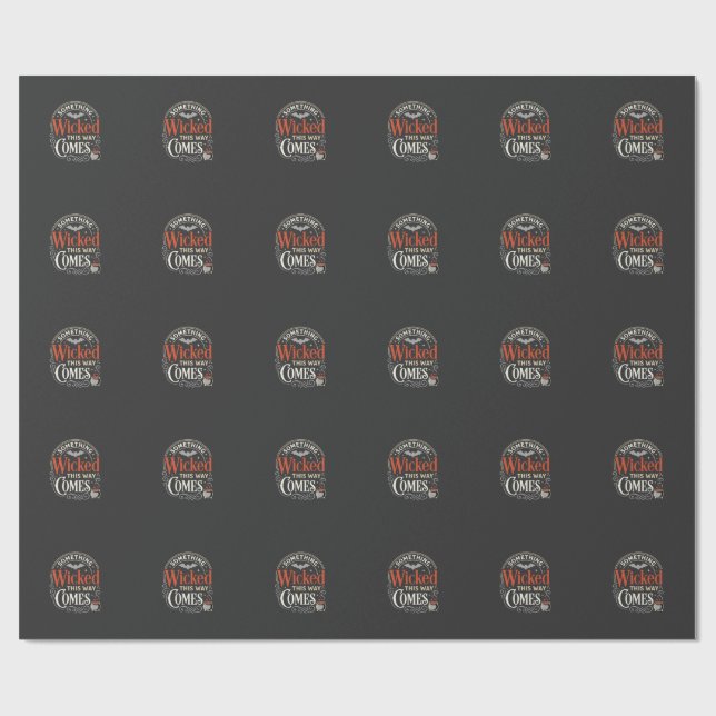 Wicked This Way Comes Halloween Design_1 Wrapping Paper (Flat)