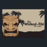 Wicked Tiki Bar Poster<br><div class="desc">Wicked Tiki Bar Poster. Tiki carvings were originally created by the people of the Polynesian Islands. Since then, the tiki pop culture has been growing exponentially when military men were stationed in the South Seas. Because of their popularity, tikis can be seen everywhere. Nowadays, tiki-themed bars, clubs, and even homes,...</div>