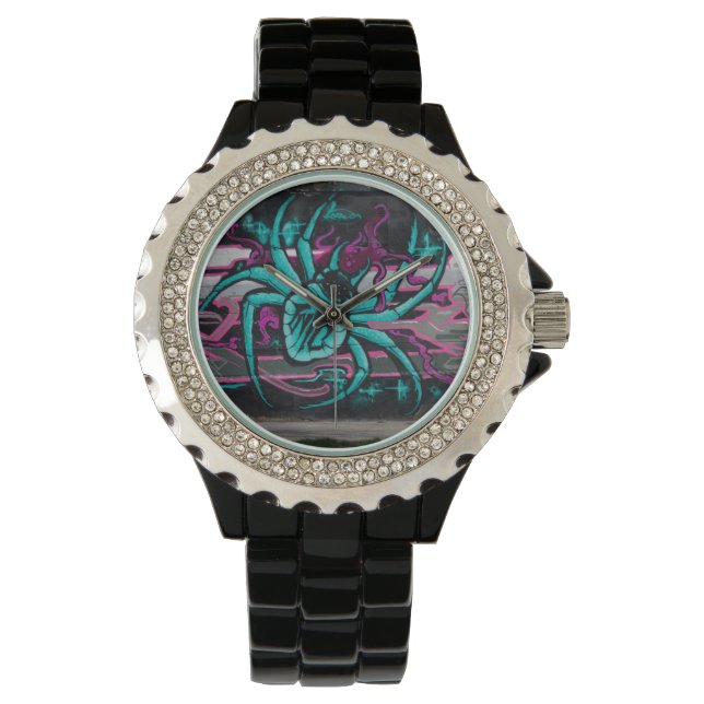 Wicked Turquoise Spider Watch (Front)