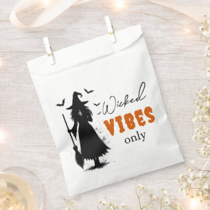"Wicked Vibes Only" -  Halloween Black Witch –  Favour Bags