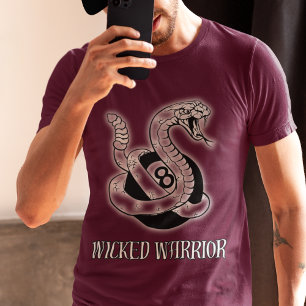 Wicked Warrior 8 Ball Snake Tee T-Shirt
