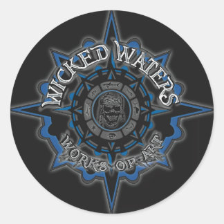 Wicked Waters Main Logo Classic Round Sticker