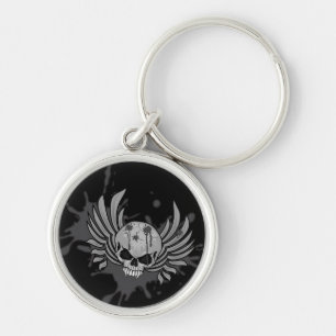 Wicked Winged Skull Key Ring