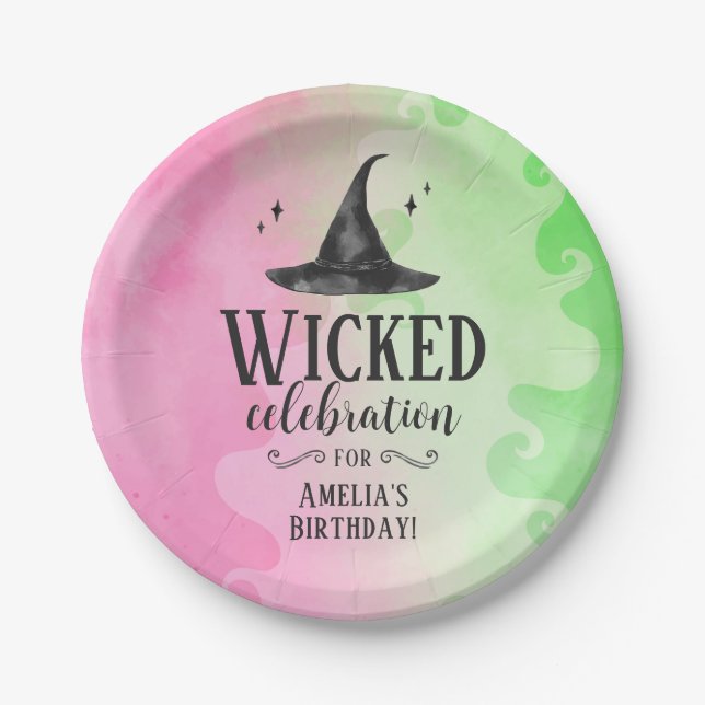 Wicked Witch Birthday Party Paper Plates (Front)