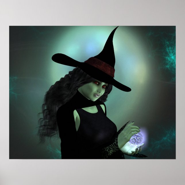 Wicked Witch Casting a Spell Poster (Front)