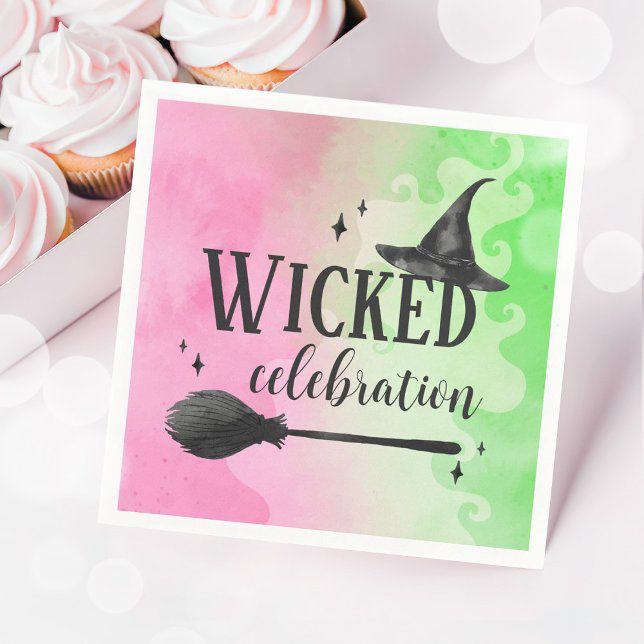 Wicked Witch Celebration Birthday Paper Napkin (Wicked Witch Party Napkins)