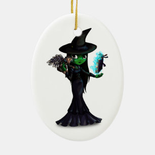 Wicked Witch Ceramic Tree Decoration