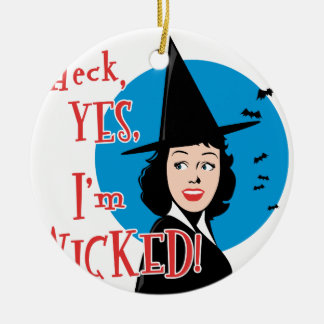 Wicked Witch Ceramic Tree Decoration