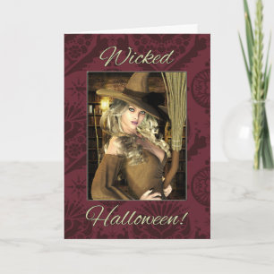 Wicked Witch Halloween Card