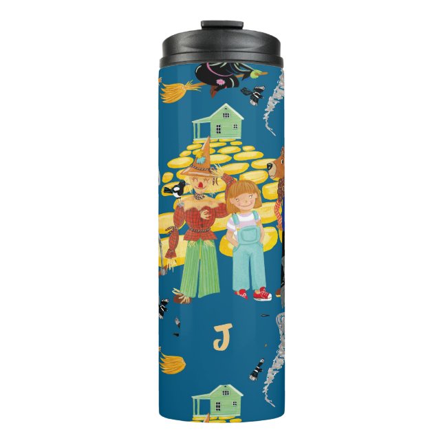 Wicked witch, scarecrow and lion pattern thermal tumbler (Front)