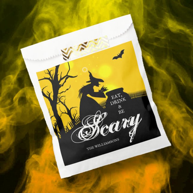 Wicked Witch Silhouette Halloween Favour Bags (Creator Uploaded)