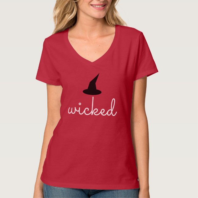 Wicked witch t-shirt for Halloween (Front)