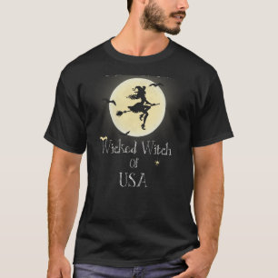 Wicked Witch USA Black Moon Tee