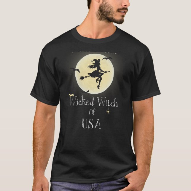 Wicked Witch USA Black Moon Tee (Front)