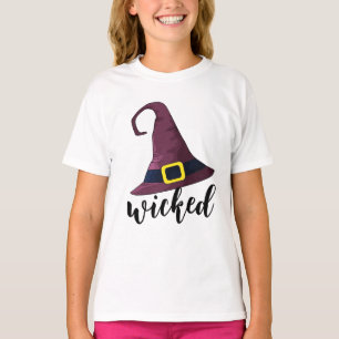 Wicked, Witches Hat, Fun Halloween Personalized  T-Shirt