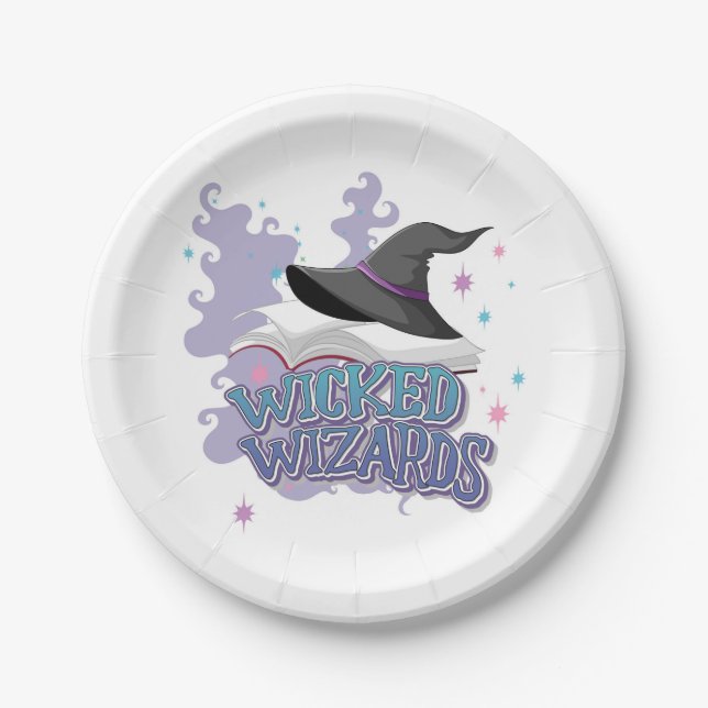 Wicked Wizards Paper Plate (Front)