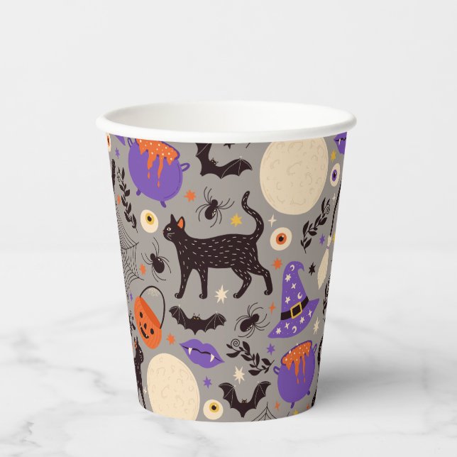 Wickedly Fun Halloween Party  Paper Cups (Front)