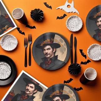 Wickedly Good Grub Halloween Party  Paper Plate