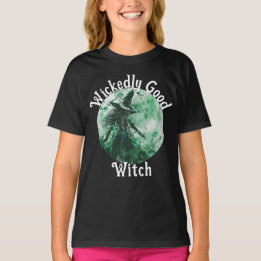 Wickedly Good Witch Green Witch Drawing  T-Shirt