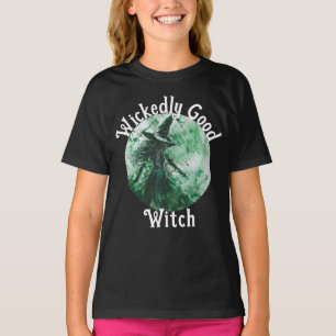 Wickedly Good Witch Green Witch Drawing T-Shirt