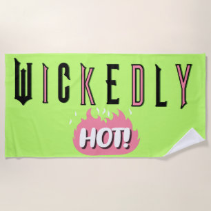 Wickedly Hot (Lime Green) Beach Towel