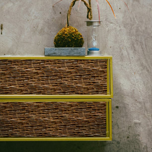 Wicker Basket Decoupage Tissue Paper