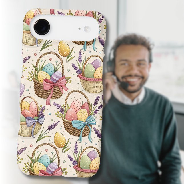 Wicker Basket Easter Eggs with Lavender (Creator Uploaded)