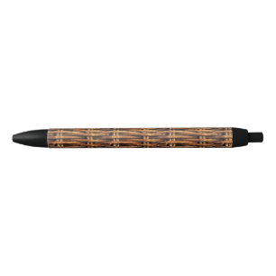 Wicker Basket Pattern Black Ink Pen