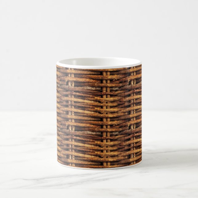 Wicker Basket Pattern Coffee Mug (Center)