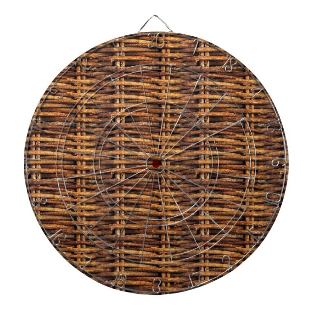 Wicker Basket Pattern Dartboard (Front)
