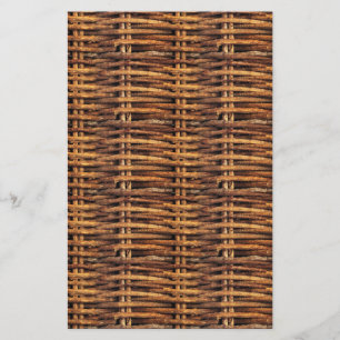Wicker Basket Pattern Stationery