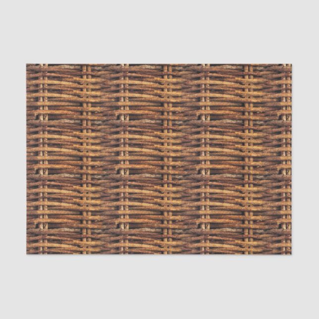 Wicker Basket Pattern Tissue Paper (Front)