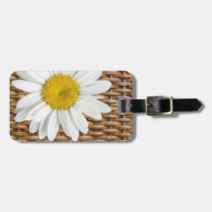 Wicker Daisy Luggage Tag