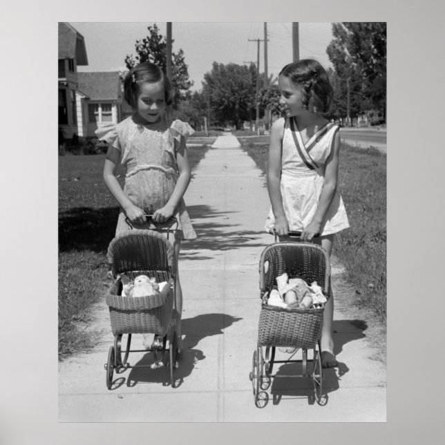 Wicker Doll Buggy, 1941 Poster (Front)
