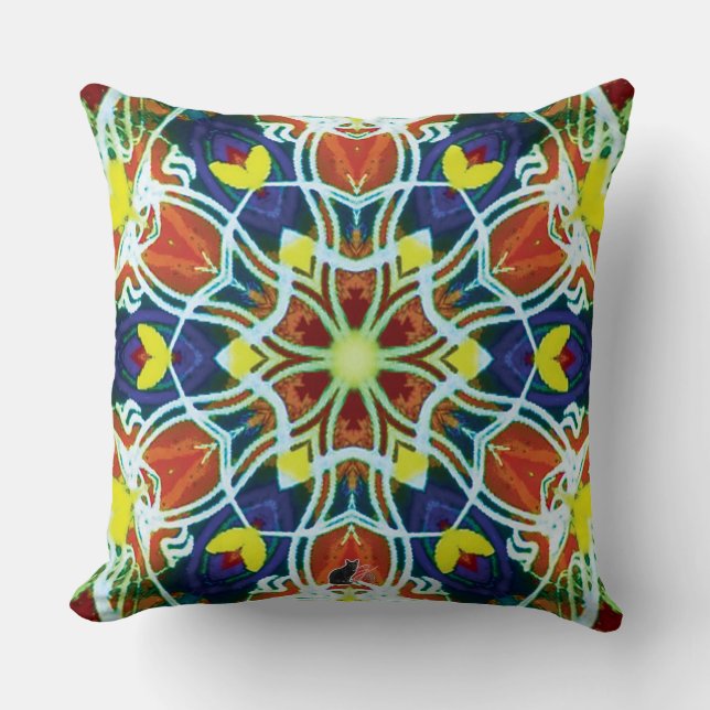 Wicker Kaleidoscope Pillow (Front)