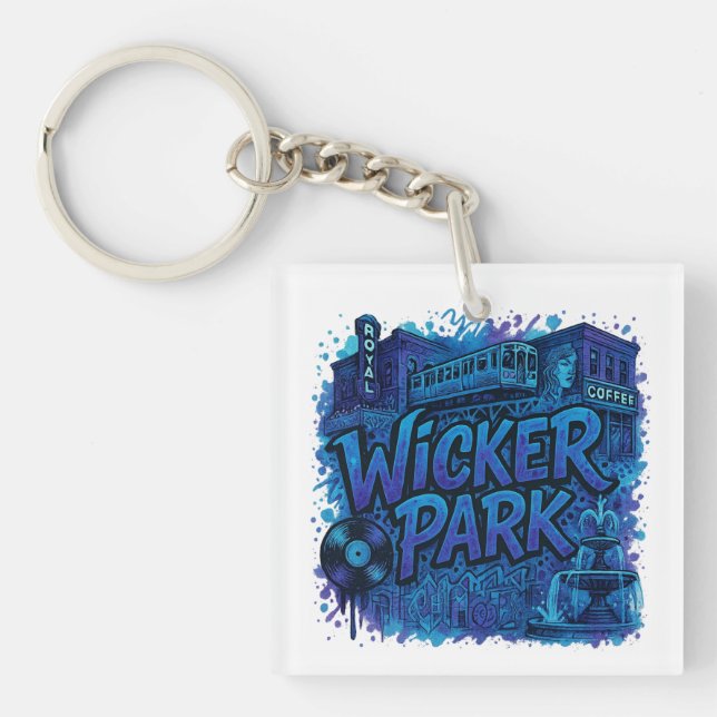Wicker Park  Key Ring (Front)