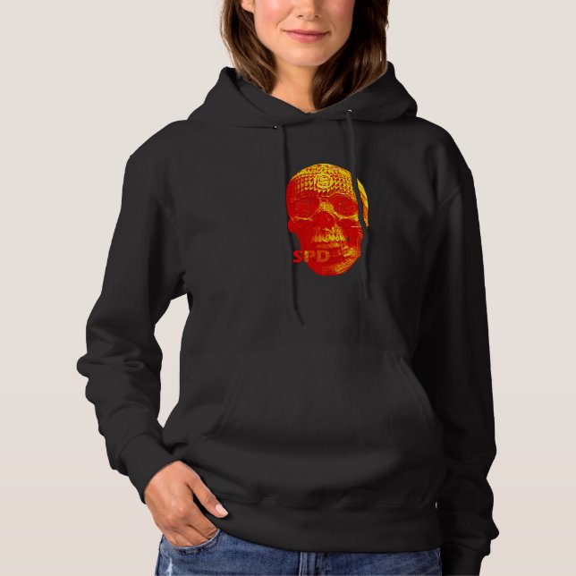 Wicker Skull Horror Hoodie (Front)