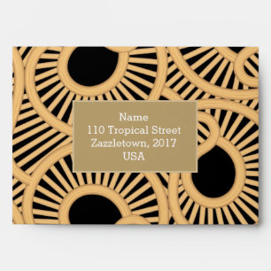 Wicker tear drops envelope