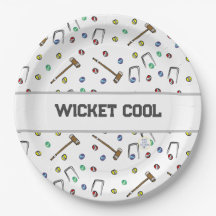 Wicket Cool Croquet Pun Hand-Illustrated Unique