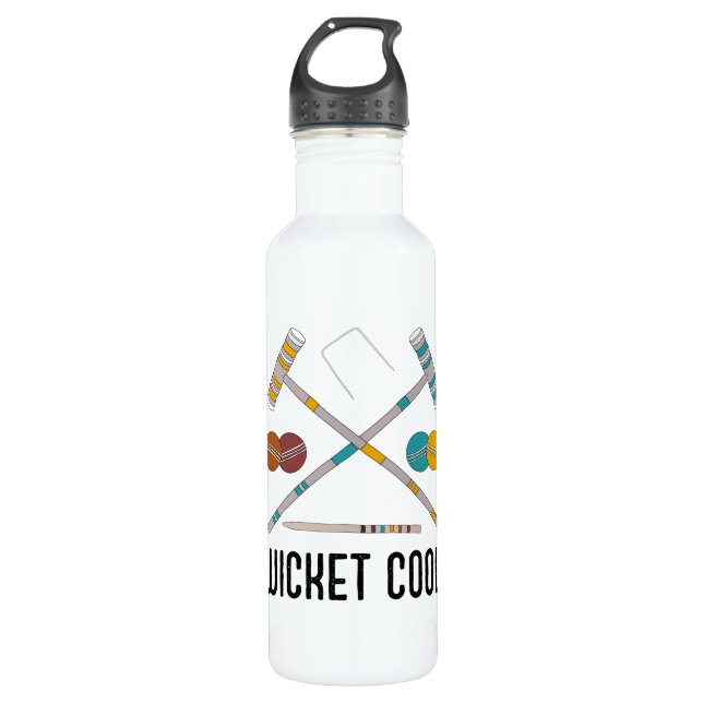 Wicket Cool Funny Croquet Players 710 Ml Water Bottle (Front)