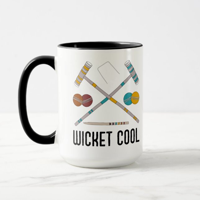Wicket Cool Funny Croquet Players Mug (Left)