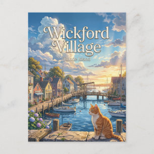 Wickford Village Rhode Island Postcard