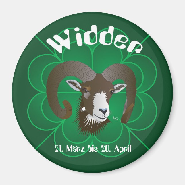 Widder 21. März bis 20. April Magnet (Front)