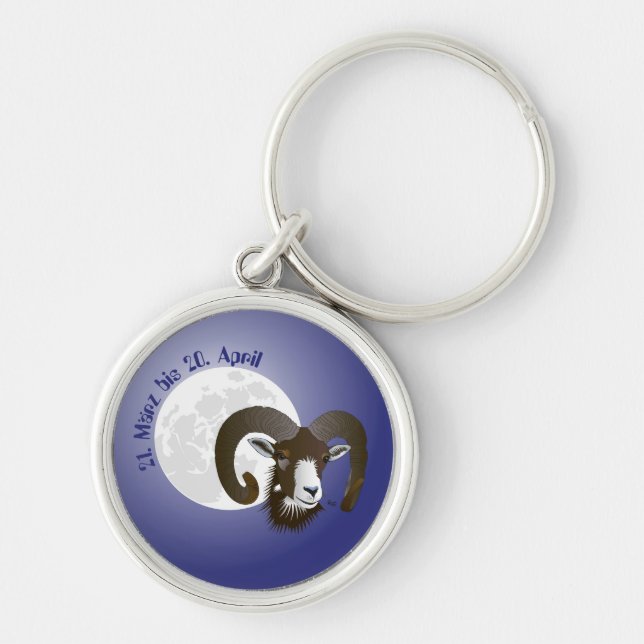 Widder - Sternbild Schlüsselanhänger Key Ring (Front)