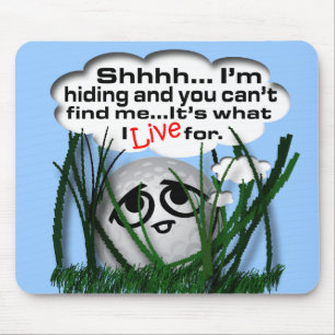 Widdle Ball in the Rough Mouse Pad