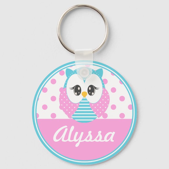Widdle Owl Customised Keychain (Front)