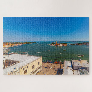 Wide angle landscape of Venice lagoon, Italy Jigsaw Puzzle