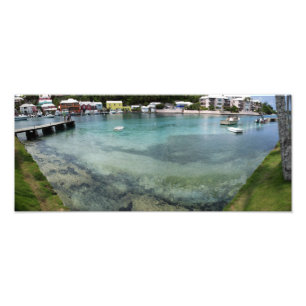 Wide-angle panorama of Flatts Inlet Photo Print