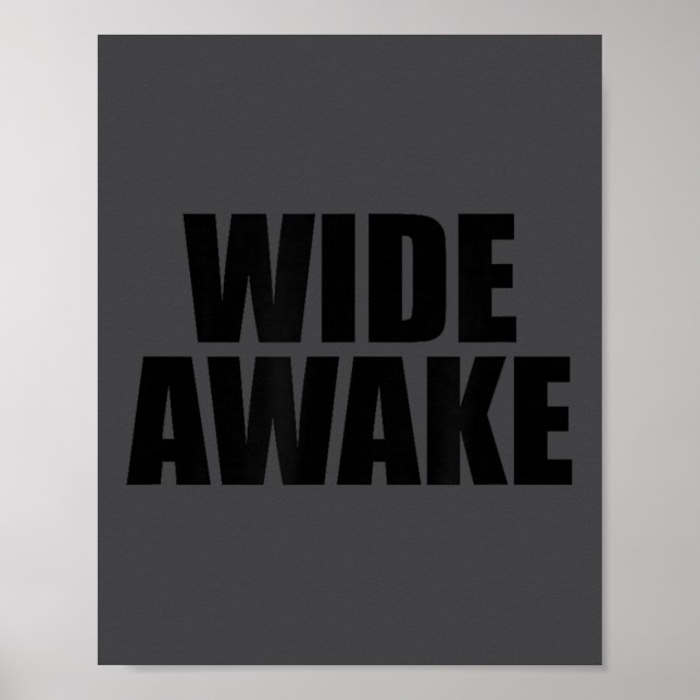 Wide Awake  Poster (Front)