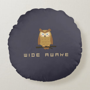 Wide awake round cushion